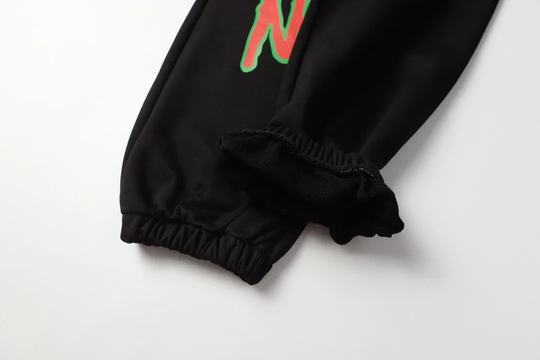 Saint Michael series of fashionable casual long sweatpants Style number: 245P190 Color: Black Size: S M L XL